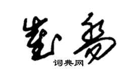 朱锡荣崔乔草书个性签名怎么写