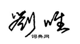 朱锡荣刘唯草书个性签名怎么写