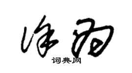 朱锡荣徐为草书个性签名怎么写