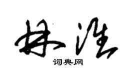 朱锡荣林淮草书个性签名怎么写