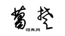 朱锡荣葛楚草书个性签名怎么写