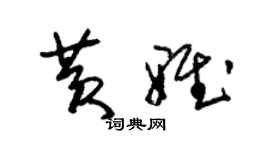 朱锡荣黄雅草书个性签名怎么写