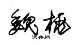 朱锡荣魏桃草书个性签名怎么写