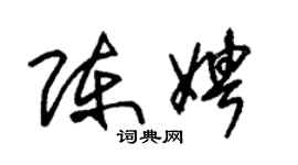 朱锡荣陈娉草书个性签名怎么写