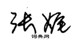 朱锡荣张娓草书个性签名怎么写