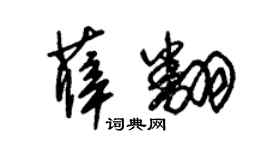 朱锡荣薛翻草书个性签名怎么写
