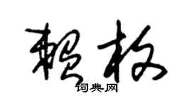 朱锡荣赖枚草书个性签名怎么写