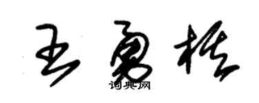 朱锡荣王勇棋草书个性签名怎么写
