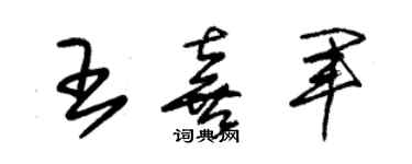 朱锡荣王喜军草书个性签名怎么写
