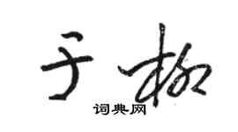 骆恒光于柳草书个性签名怎么写