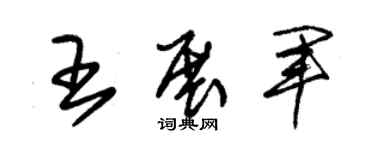 朱锡荣王展军草书个性签名怎么写