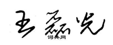 朱锡荣王磊光草书个性签名怎么写
