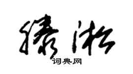 朱锡荣滕淞草书个性签名怎么写