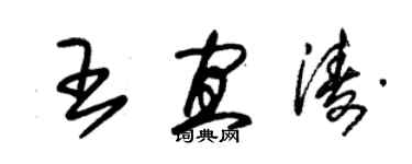 朱锡荣王宜涛草书个性签名怎么写