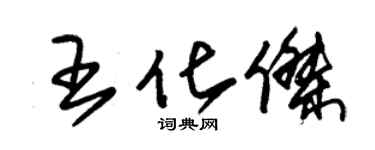朱锡荣王化杰草书个性签名怎么写