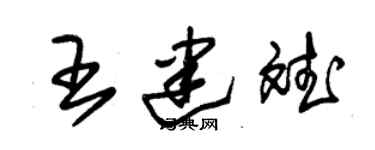 朱锡荣王建斌草书个性签名怎么写
