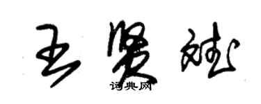 朱锡荣王贤斌草书个性签名怎么写