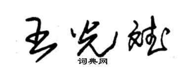 朱锡荣王光斌草书个性签名怎么写