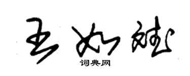 朱锡荣王如斌草书个性签名怎么写