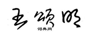 朱锡荣王颂明草书个性签名怎么写