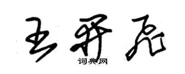朱锡荣王开飞草书个性签名怎么写