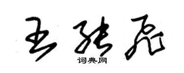 朱锡荣王能飞草书个性签名怎么写