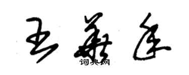 朱锡荣王华年草书个性签名怎么写