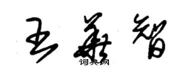 朱锡荣王华智草书个性签名怎么写