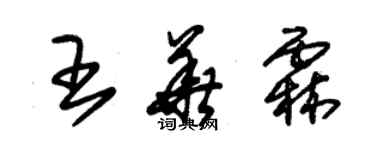 朱锡荣王华霖草书个性签名怎么写