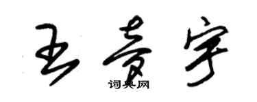 朱锡荣王梦宇草书个性签名怎么写