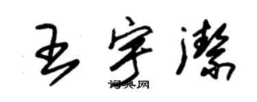 朱锡荣王宇洁草书个性签名怎么写