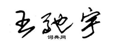 朱锡荣王驰宇草书个性签名怎么写