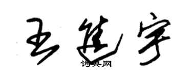 朱锡荣王进宇草书个性签名怎么写