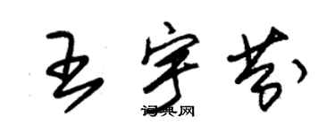 朱锡荣王宇芬草书个性签名怎么写