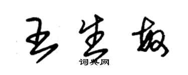 朱锡荣王生敏草书个性签名怎么写