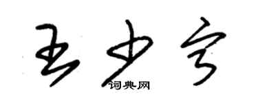 朱锡荣王少宁草书个性签名怎么写