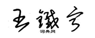 朱锡荣王铁宁草书个性签名怎么写