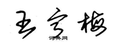 朱锡荣王宁梅草书个性签名怎么写