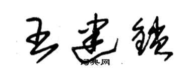 朱锡荣王建锁草书个性签名怎么写