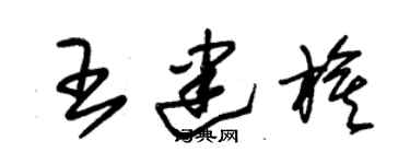 朱锡荣王建旗草书个性签名怎么写