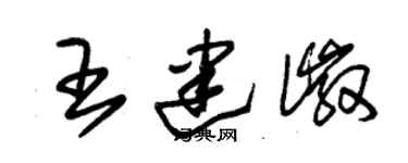 朱锡荣王建徽草书个性签名怎么写