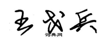 朱锡荣王戈兵草书个性签名怎么写