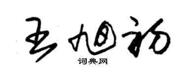 朱锡荣王旭初草书个性签名怎么写