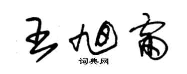 朱锡荣王旭雷草书个性签名怎么写