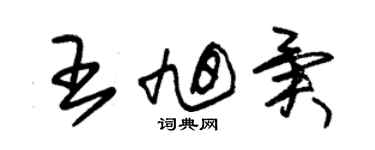 朱锡荣王旭异草书个性签名怎么写