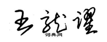朱锡荣王龙跃草书个性签名怎么写