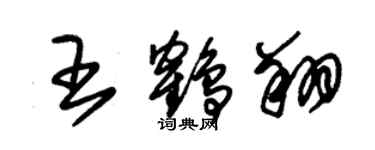 朱锡荣王鹤翔草书个性签名怎么写