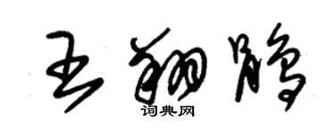 朱锡荣王翔鹃草书个性签名怎么写