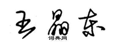 朱锡荣王晶东草书个性签名怎么写