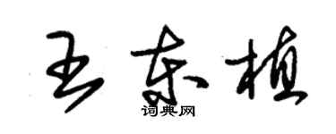 朱锡荣王东植草书个性签名怎么写